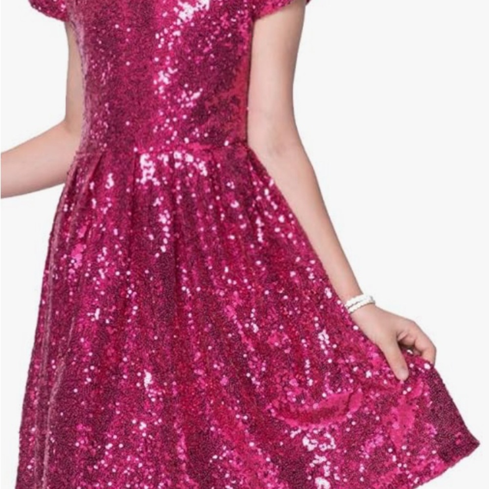 Sparkling Pink Sequin Dress